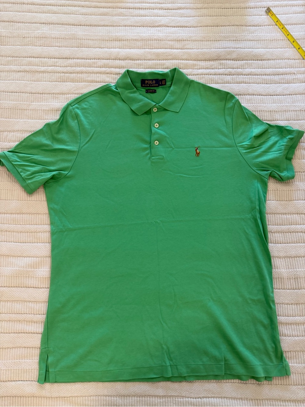 Ralph Lauren Green Polo Shirt with Embroidered Pony